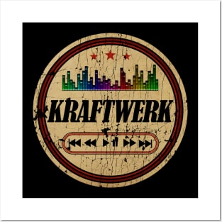 Graphic Kraftwerk Name Retro Distressed Cassette Tape Vintage Posters and Art